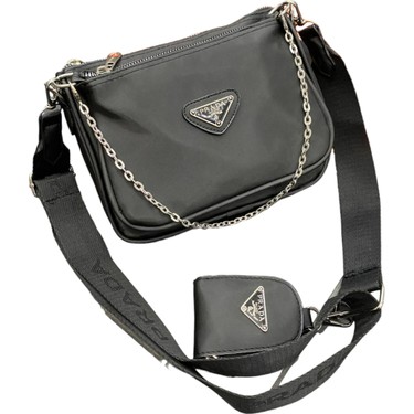Black Box Blackbox Prada Model Cüzdanlı Model El ve Omuz Fiyatı