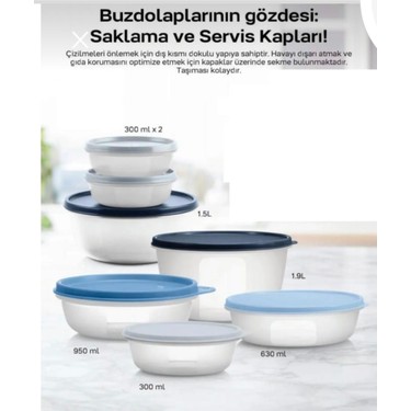 保存容器・ケース Tupperware 7 Circle Container Tupperware Saklama Kabı Mucize Şeker Set 7 Li Fiyatı