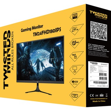 Twısted Mınds 23,8 TM24FHD180IPS Fhd 180HZ 0,5ms HDMI Dp Fiyatı