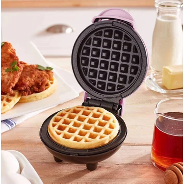 Tcherchi Kkmoon Mini Elektrikli Waffle Makinesi - Kırmızı (Yurt