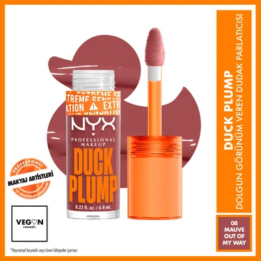 Nyx Professional Makeup Duck Plump Dolgun Görünüm Veren Dudak Parlatıcısı - 08 Mauve Out Of My