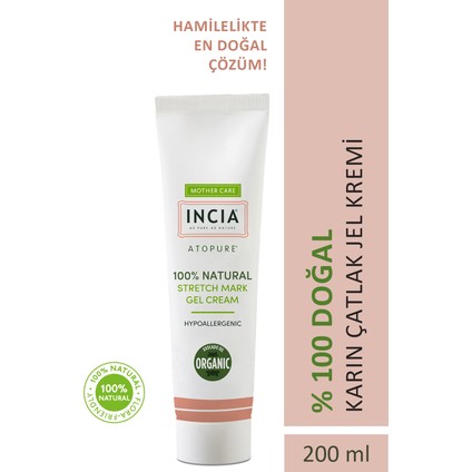 %100 Doğal Karın Çatlak Jel Kremi Çatlak Önleyici Organik Avokado Yağı Hamilelikte 200 ml
