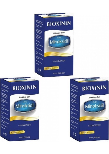 Bioxini n Forte 5 Deri Spreyi 60 Ml 3 Adet Yeni Ambalaj