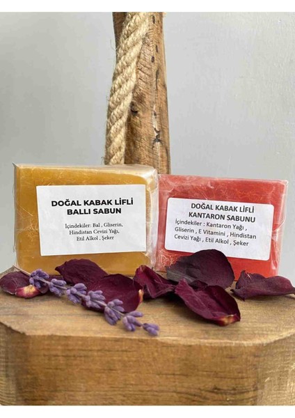 2’li %100 Doğal Kabak Lifli -Ballı-Kantaron Sabunu fiyatları
