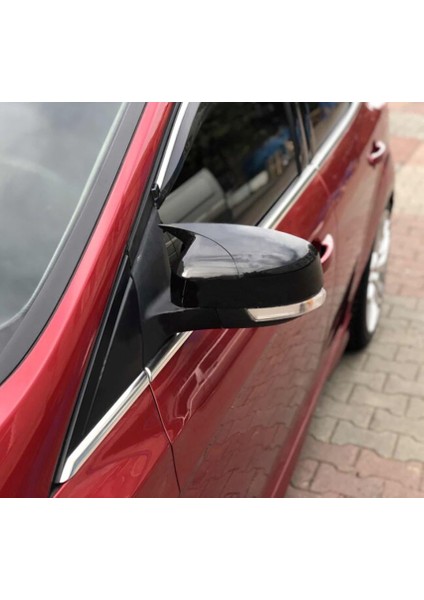 Ford Focus 3 2011 2017 Yarasa Ayna Kapağı - Parlak Siyah Abs Plastik