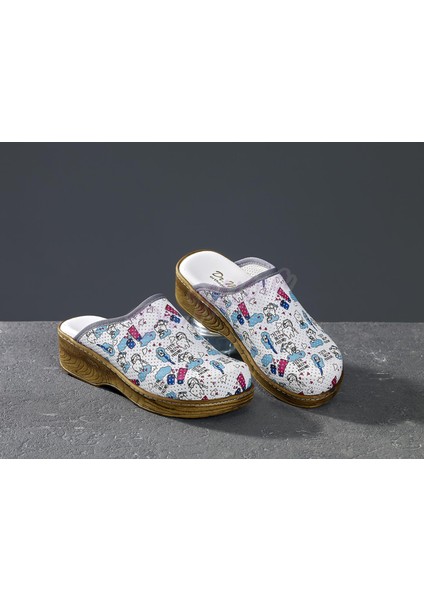 Ahşap Görünümlü Kadın Sabo Terlik 671