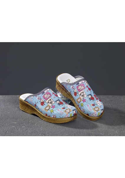 Ahşap Görünümlü Kadın Sabo Terlik 675