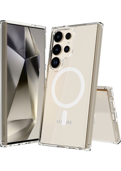 Buff Galaxy S24 Ultra Magsafe Air Hybrid Şeffaf Kılıf