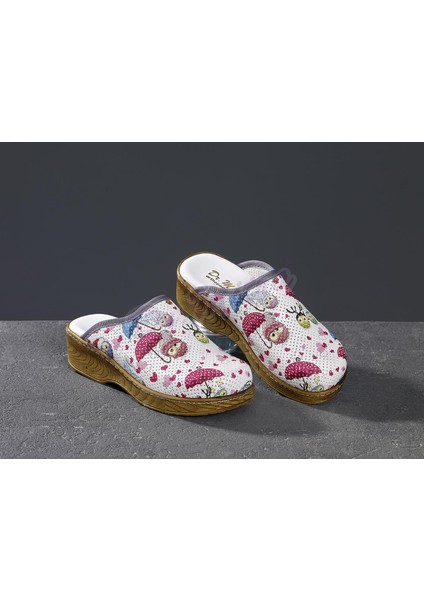 Ahşap Görünümlü Kadın Sabo Terlik 687