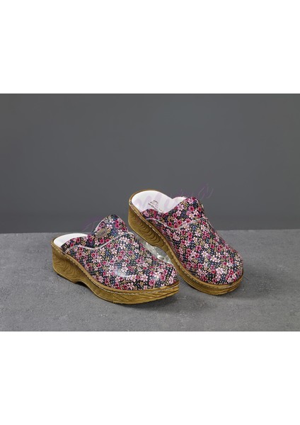 Ahşap Görünümlü Kadın Sabo Terlik 659