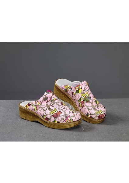 Ahşap Görünümlü Kadın Sabo Terlik 660