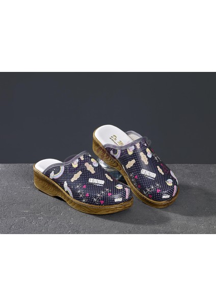 Ahşap Görünümlü Kadın Sabo Terlik 663