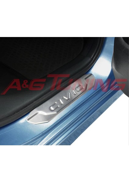 A&G Tuning Honda Civic Fd6 Krom Kapı Eşiği 4 Prç. 2006-2011 P.çelik