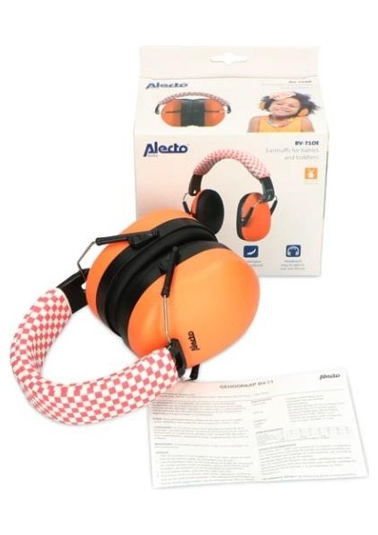 Baby Turuncu Bv-71 Oe Bebek & Çocuk Koruma Kulaklığı Earmuffs For Babies And Toddlers