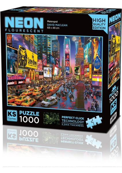 KS Games Metropol 1000 Parça Neon Puzzle