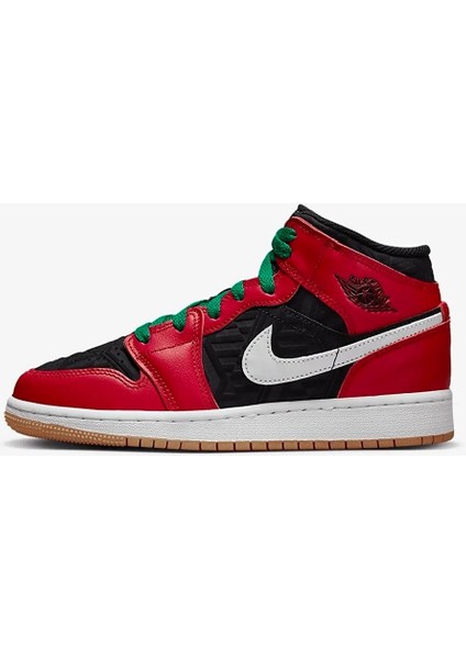 Air Jordan 1 Mid Se Christmas (Gs) - Kadın Spor Ayakkabı