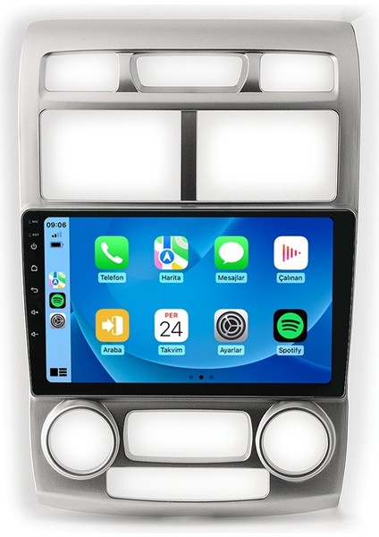 Kia Sportage 2007 2010 9inç 2gb Ram Kablosuz Carplay Android Auto Oem Multimedya Navigasyon