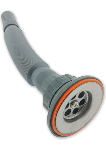 Krom Süzgeçli Rekorlu Körüklü Sifon Gri Kısa - RG06 fiyatları