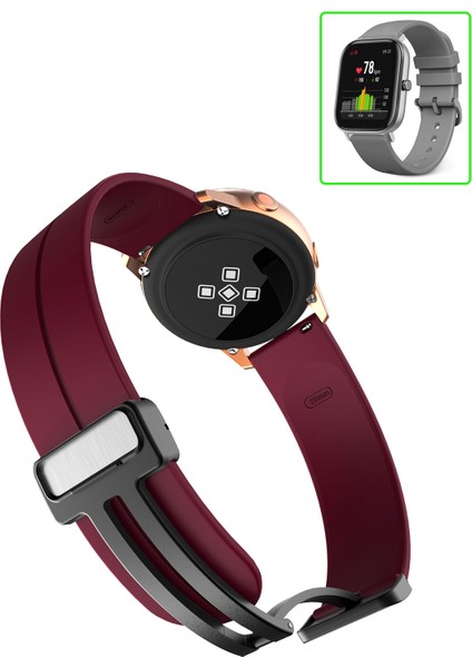 Amazfit Gts Gts2 Gts3 Gts4 Akıllı Saat Uyumlu Kordon Magnetic Klipsli Premium Kayış