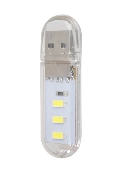 Hubsten Taşınabilir Mini USB LED Lamba 3 LED Smd 5730 Kamp Stick Ledi