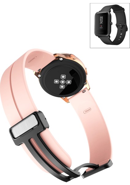 Amazfit Bip Bipu Bipupro Bip3 Akıllı Saat Uyumlu Kordon Magnetic Klipsli Premium Kayış