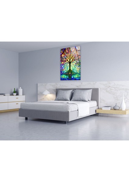 Ağaç Temperli Cam Duvar Tablosu fırsatları