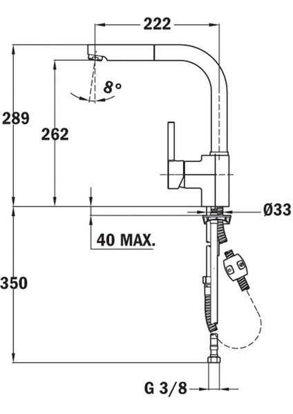 Linea 40.40 Paslanmaz Tezgahaltı Çelik Evye ve Ark 938 Krom Spiralli Batarya Set modelleri