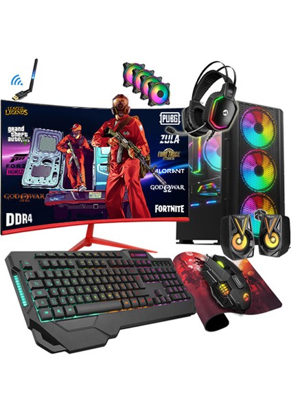 Stella X35 Ryzen 5 3600 32GB Ddr4 512GB SSD RX550 27" Oyuncu Masaüstü Bilgisayar