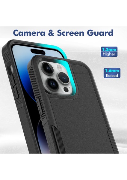 Iphone 15 Pro Max Zil Standlı Darbeye Dayanıklı Telefon Kılıfı (Yurt Dışından)