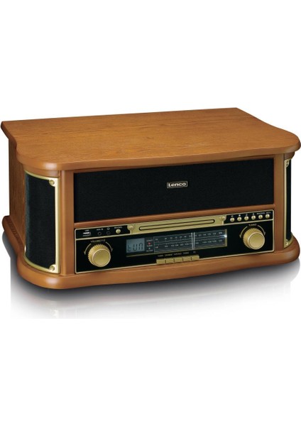 Classic Phono TCD-2571 Retro Pikap Bluetooth USB Dab+/Fm Radyo CD Kaset Ahşap Plak Çalar indirimleri