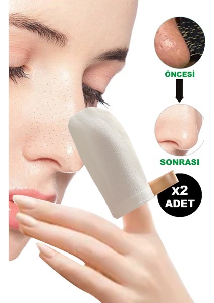 Parmak Yüz Kesesi 2 Adet Floş Ipek Yağlı Karma Cilt
