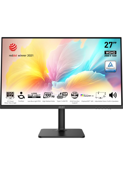 27" MODERN MD272QXP 2560x1440 (WQHD) FLAT IPS 100HZ 1MS ADAPTIVE-SYNC PIVOT TYPE-C MONITOR