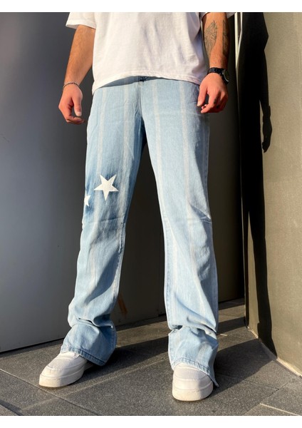 Premium Starry Baggy Kot Pantolon
