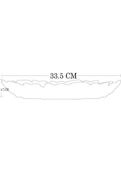 10717 Estrella 33 Cm Oval Cam Kayık Servis Meyve Tabağı