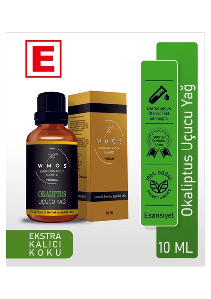 Okaliptus Uçucu Yağ 100 % Saf Esansiyel Doğal Uçucu Yağ Aromaterapi Oda Kokusu Buhur Yağı 10ML