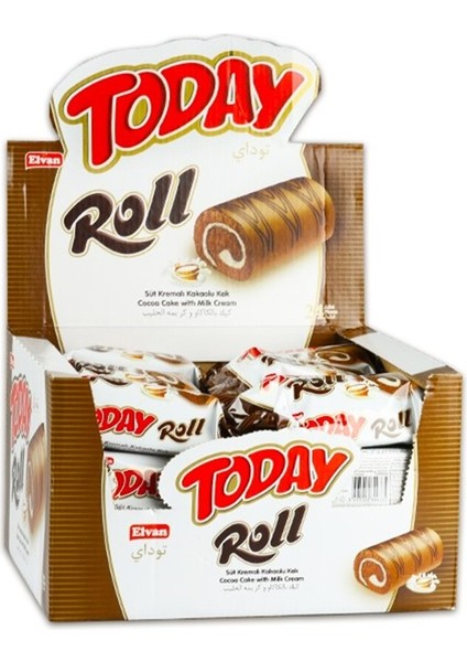 Today Swiss Roll Süt Kremalı Kek 35 gr 24 Adet (1 Kutu)