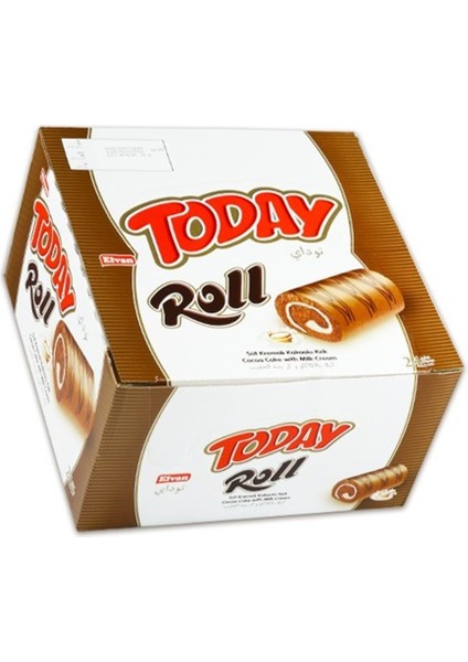 Today Swiss Roll Süt Kremalı Kek 35 gr 24 Adet (1 Kutu)