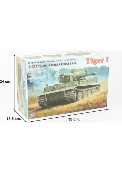 5003 1/35 Ölçek, Tiger I Erken Dönem Tankı, İç Detaylı, Plastik Model kiti indirimleri