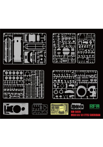 5020 1/35 Ölçek, M551A1/ A1TTS Sheridan Tankı, Plastik Model kiti fiyatları