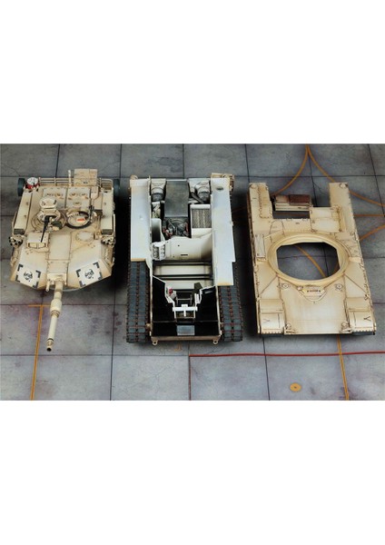5007 1/35 Ölçek, M1A1/ A2 Abrams Tankı, İç Detaylı, Plastik Model kiti modelleri