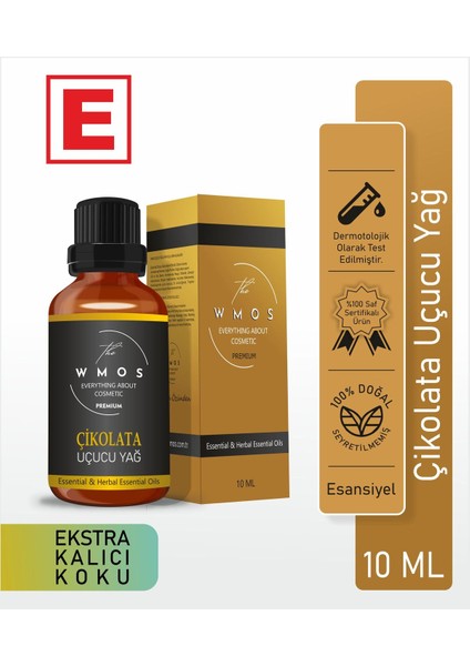 Çikolata Uçucu Yağ 100 % Saf Esansiyel Uçucu Yağ Aromaterapi Yağı Oda Kokusu Buhurdanlık 10ML