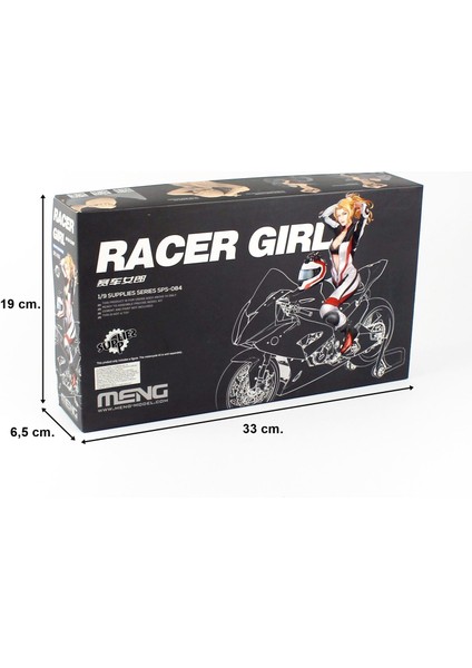 SPS-084 1/9 Ölçek Resın Yarış Motoru Sürücüsü Kız Figürü indirimleri