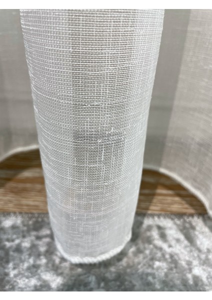 Naturel Keten Tül Perde 1/2,50 Plle - Ekru modelleri