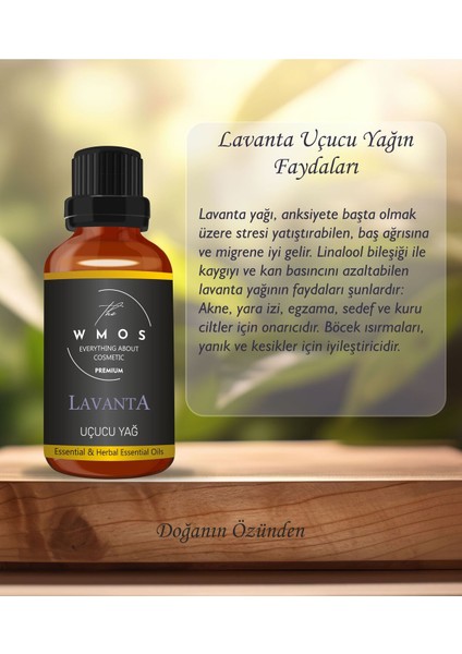 Lavanta Uçucu Yağı %100 Saf Bitkisel Sertifikalı Seyreltilmemiş Cilt Bakım Yağları 30ML