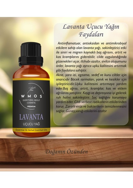 Lavanta Uçucu Yağı %100 Saf Bitkisel Sertifikalı Seyreltilmemiş Cilt Bakım Yağları 30ML