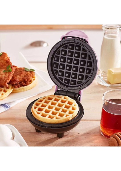 Kkmoon Mini Elektrikli Waffle Makinesi - Kırmızı (Yurt Dışından)