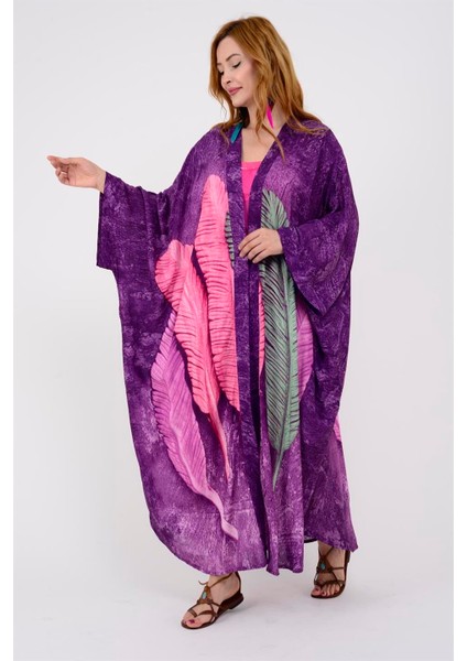 Özel Tasarım Feather Kimono & Kaftan