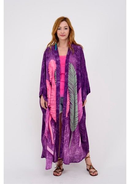 Özel Tasarım Feather Kimono & Kaftan