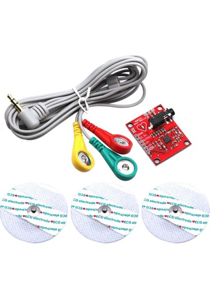AD8232 Kalp Atışı EKG İzleme Sensörü Modülü Seti