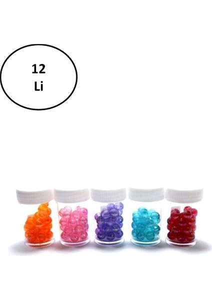 Renkli Büyük Boncuk Gg 12-08NB 12'li